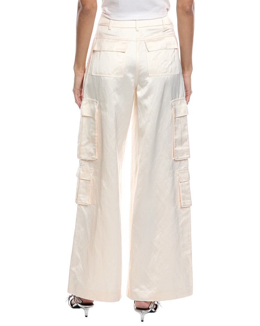 Self-Portrait Satin Cargo Trouser