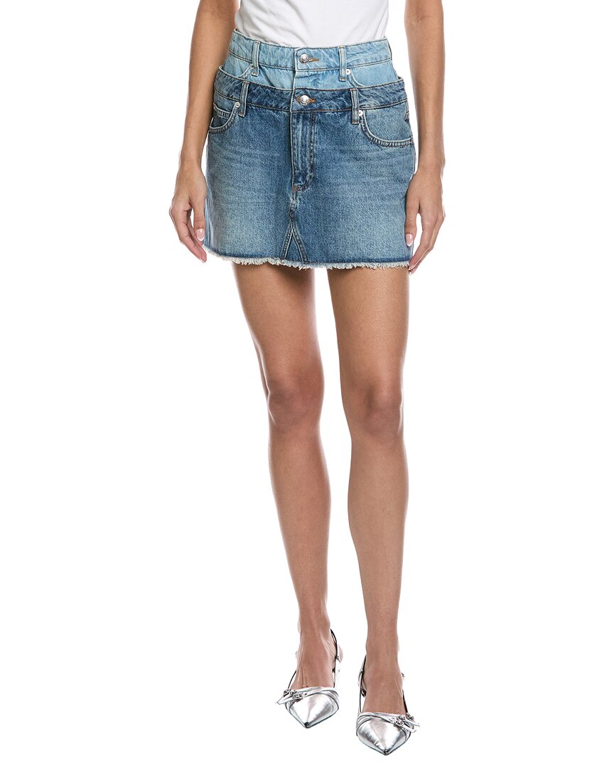 Simkhai Salix Denim Mini Skirt