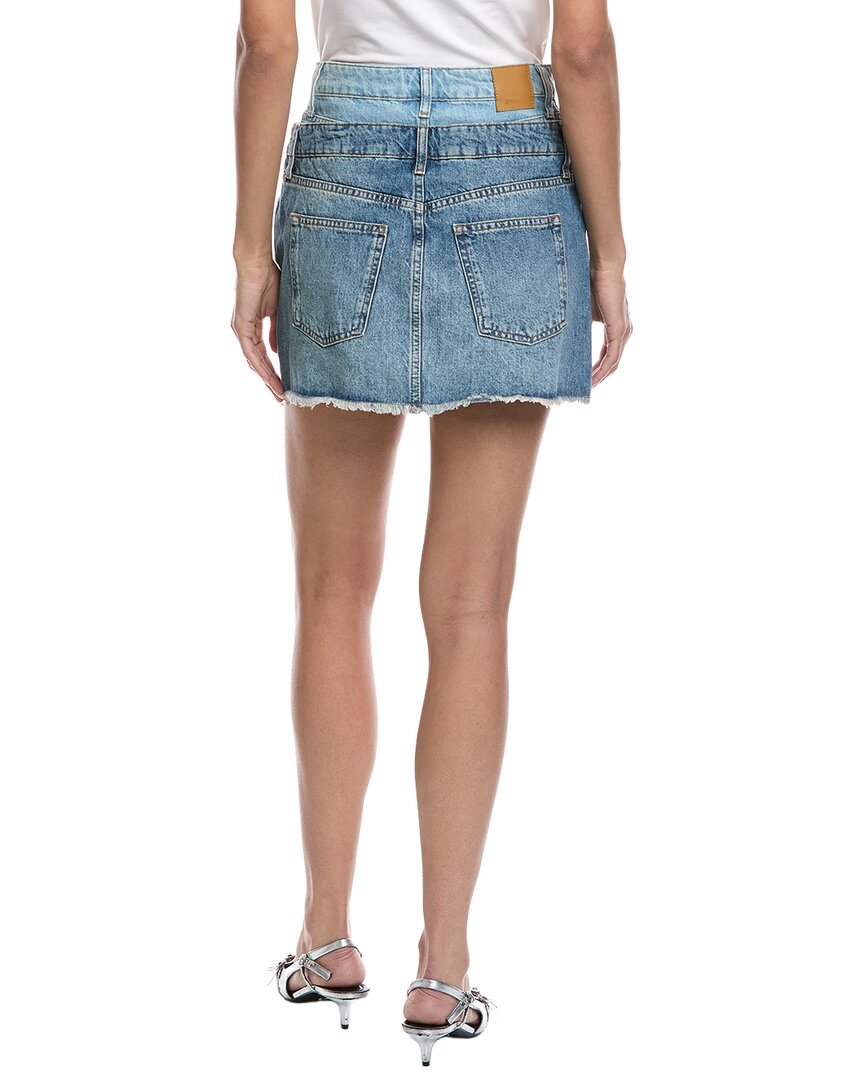 Simkhai Salix Denim Mini Skirt