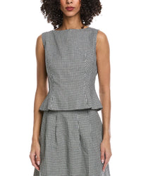 Seraphina Linen-Blend Blouson Vest