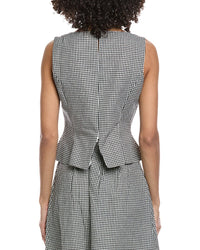Seraphina Linen-Blend Blouson Vest