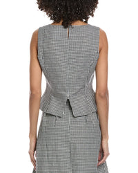 Seraphina Linen-Blend Blouson Vest
