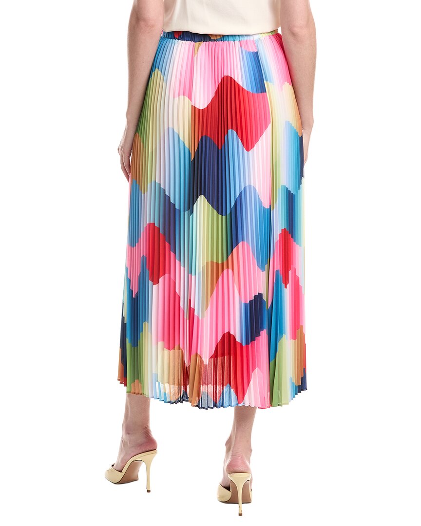 T Tahari T Tahari Pleated Midi Skirt
