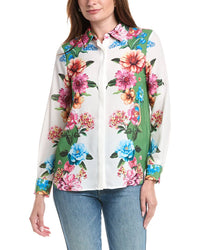 T Tahari T Tahari Printed Blouse
