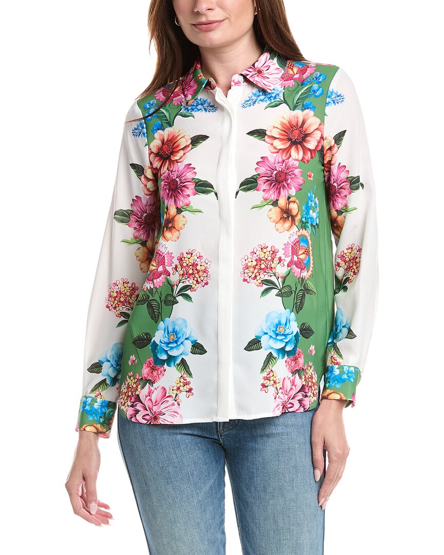 T Tahari T Tahari Printed Blouse