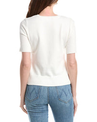 T Tahari T Tahari Floral Applique Sweater