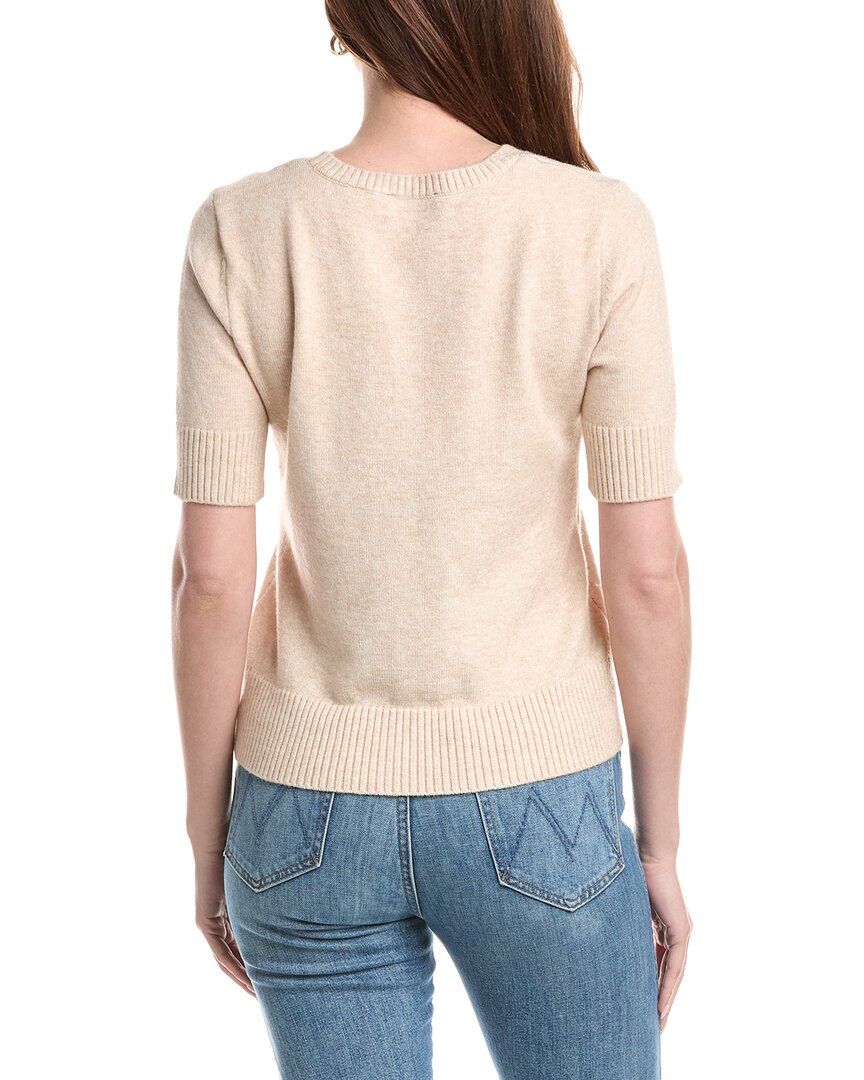 T Tahari T Tahari Floral Applique Sweater