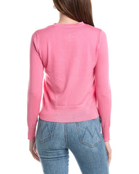 T Tahari T Tahari Rose Applique Snap Front Cardigan