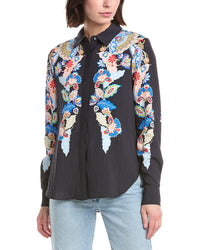 T Tahari Button Down Blouse