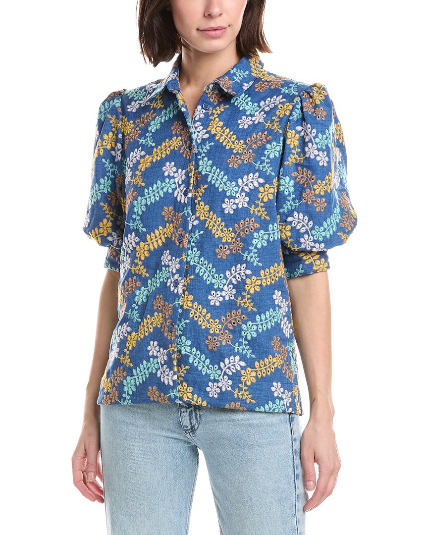 T Tahari Button Down Blouse
