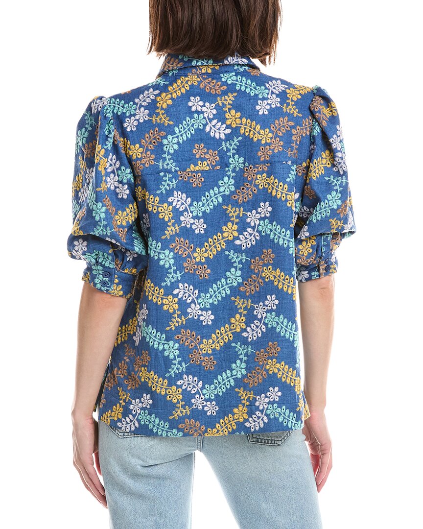 T Tahari Button Down Blouse