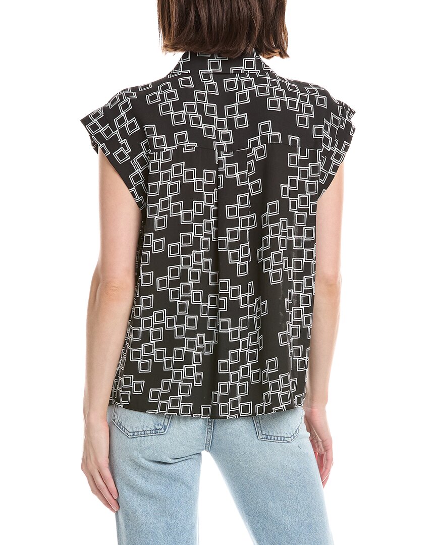 T Tahari Extended Shoulder Blouse