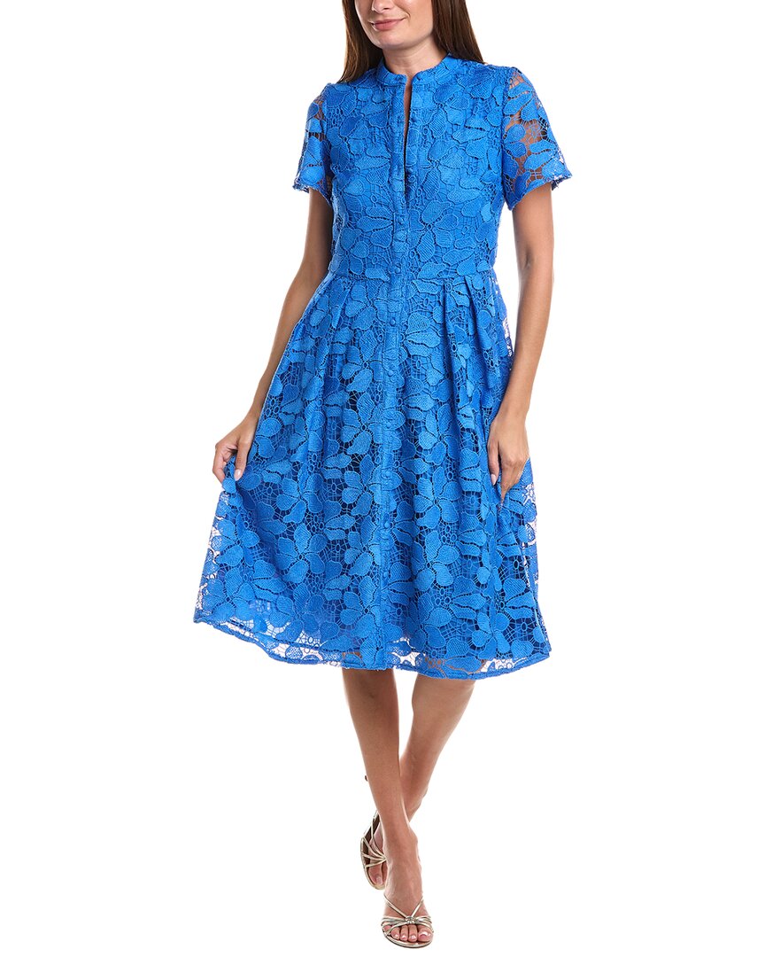 T Tahari T Tahari Embroidered Midi Dress
