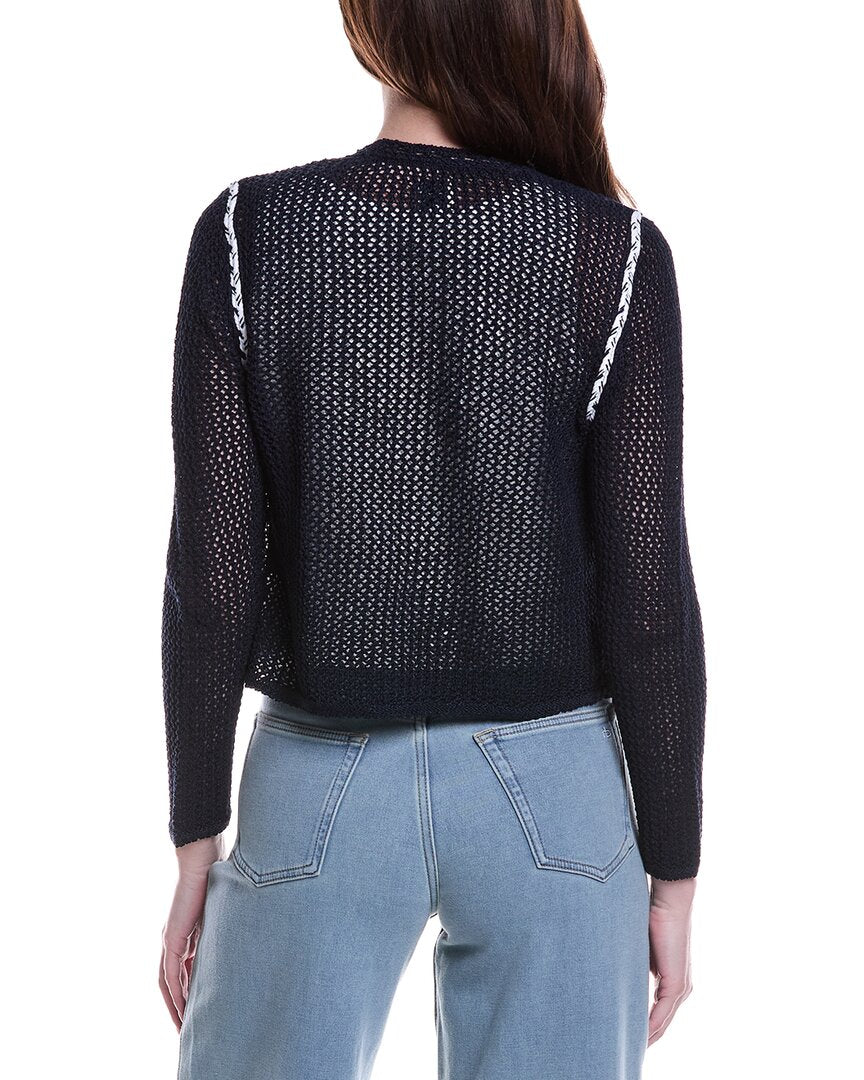 Nic+Zoe Mesh Tie Cardigan
