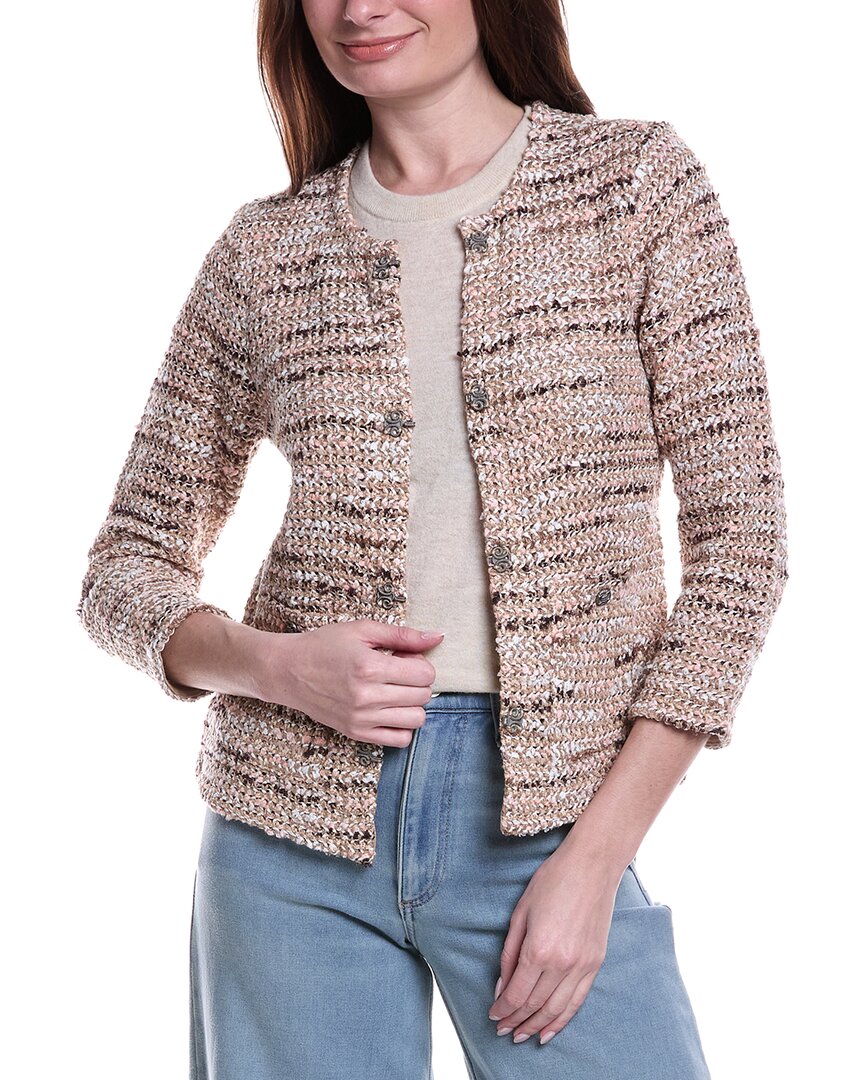 Nic+Zoe Tonal Mix Knit Jacket