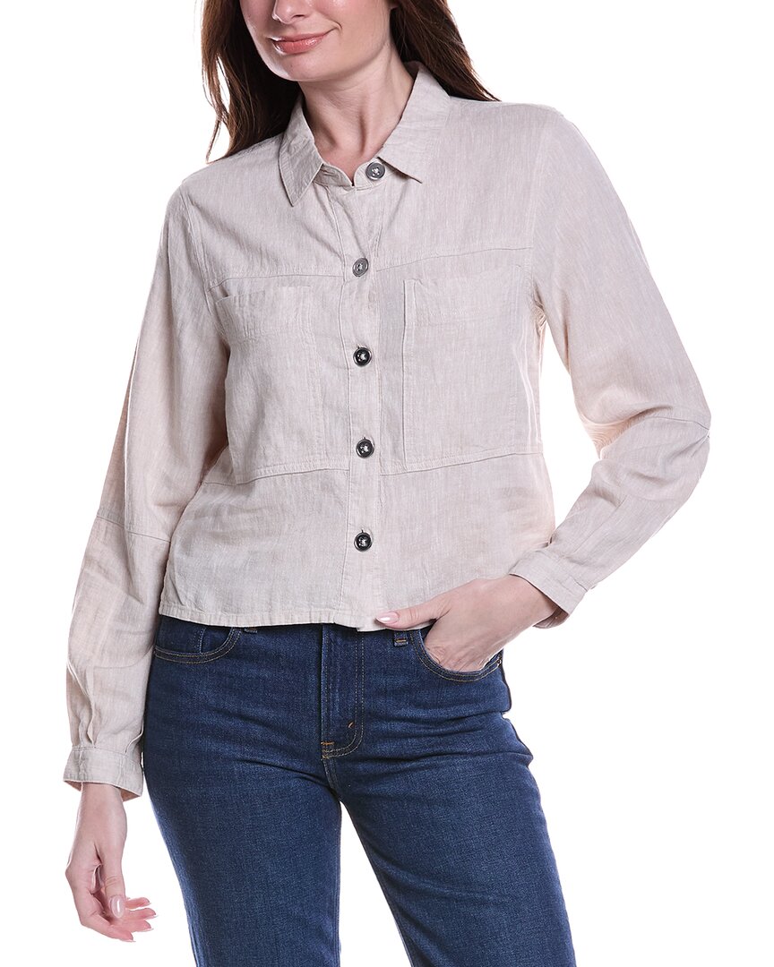 Nic+Zoe Rumba Linen-Blend Pocket Jacket