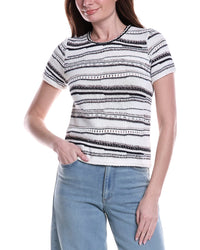 Nic+Zoe Shoreline Mix Knit T-Shirt