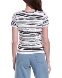 Nic+Zoe Shoreline Mix Knit T-Shirt