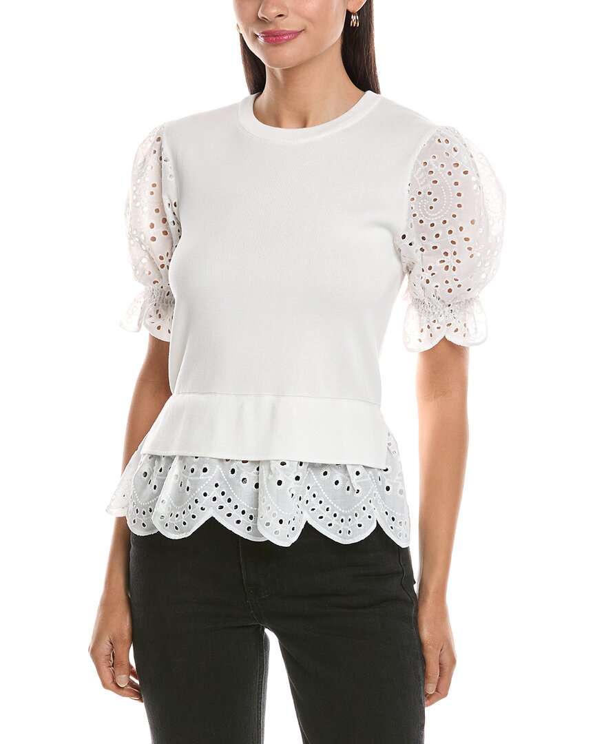 Nanette Nanette Lepore Eyelet Peekaboo Blouse