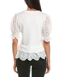 Nanette Nanette Lepore Eyelet Peekaboo Blouse