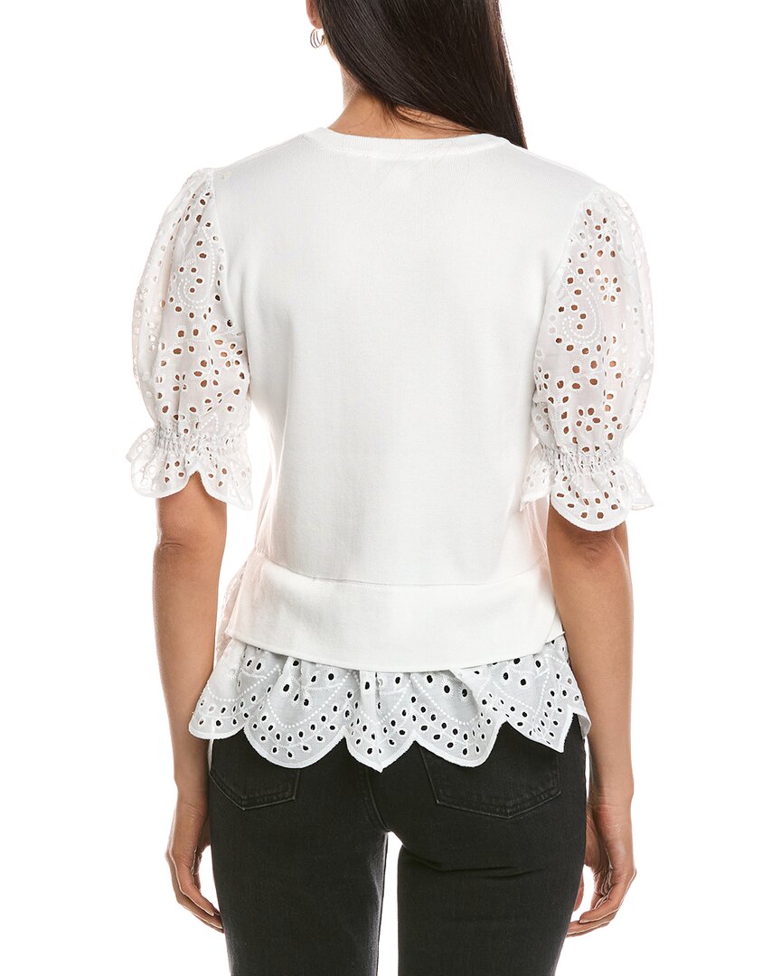 Nanette Nanette Lepore Eyelet Peekaboo Blouse