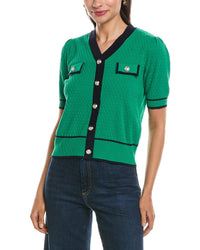 Nanette Nanette Lepore Short Sleeve Cardigan Top