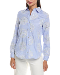 Nanette Nanette Lepore Long Sleeve Embroidered Shirt