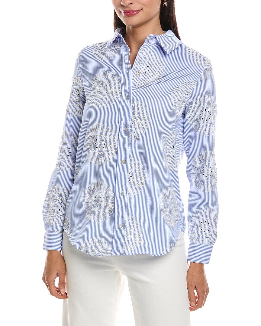 Nanette Nanette Lepore Long Sleeve Embroidered Shirt