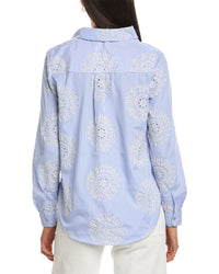 Nanette Nanette Lepore Long Sleeve Embroidered Shirt