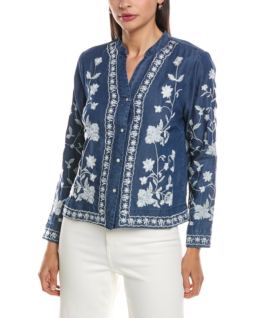 Nanette Nanette Lepore Long Sleeve Embroidered Blouse