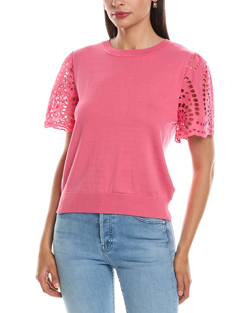 Nanette Nanette Lepore Eyelet Sleeve Blouse