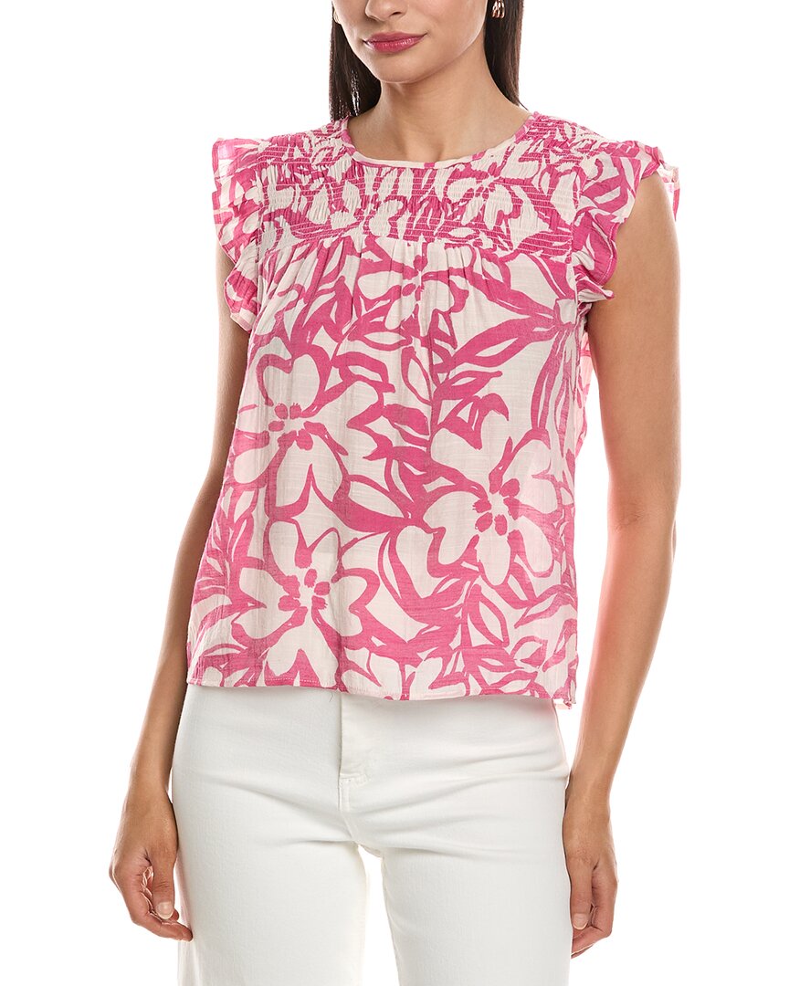 Nanette Nanette Lepore Smocked Yoke Blouse