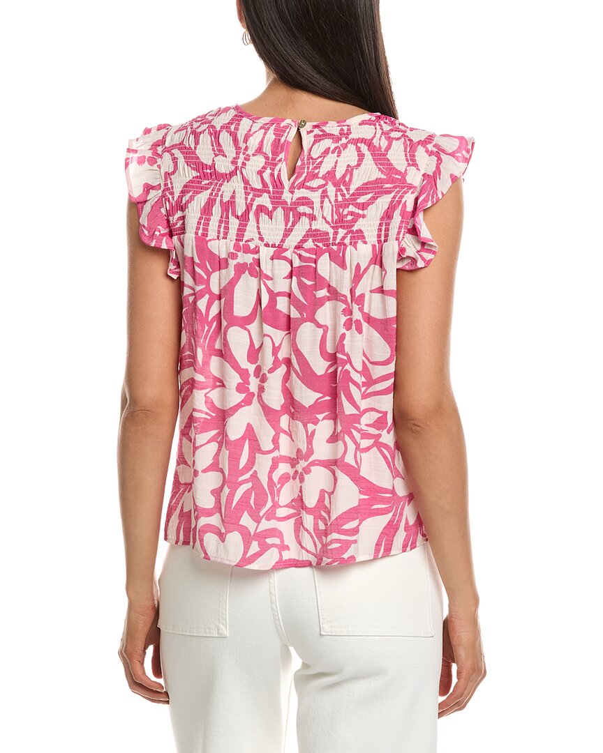 Nanette Nanette Lepore Smocked Yoke Blouse