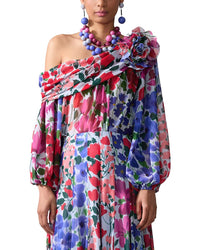 Carolina Herrera One Shoulder Draped Top