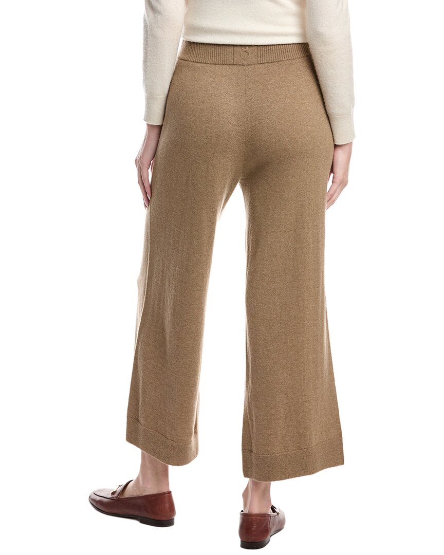 Lafayette 148 New York Pull On Wide Leg Wool & Cashmere-Blend Pant