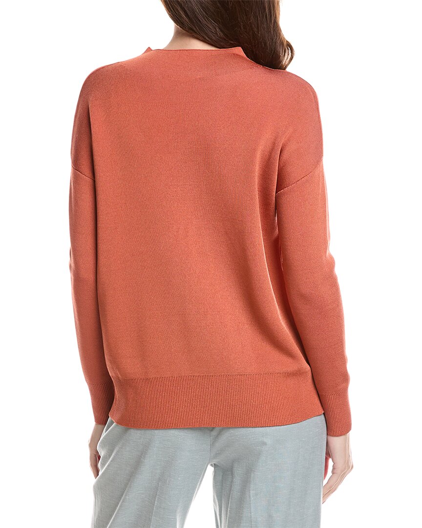 Lafayette 148 New York Relaxed Wide Stripe Sweater