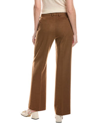 Lafayette 148 New York Gates Full Leg Wool & Cashmere-Blend Pant