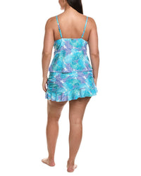 Nicole Miller Nicole Miller 2Pc Skirt & Tankini Set
