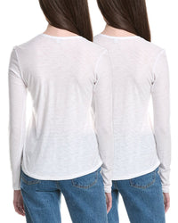 James Perse 2Pk Boxy T-Shirt