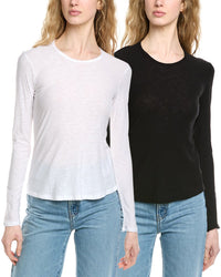James Perse 2Pk Crew Neck T-Shirt