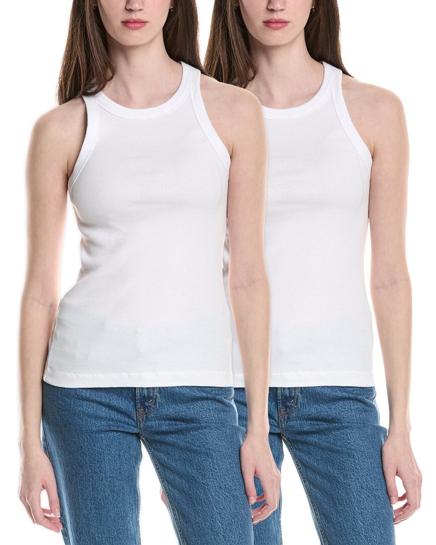 James Perse 2Pk Cutaway Rib Tank