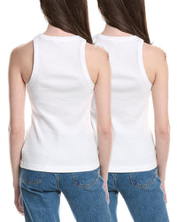James Perse 2Pk Cutaway Rib Tank
