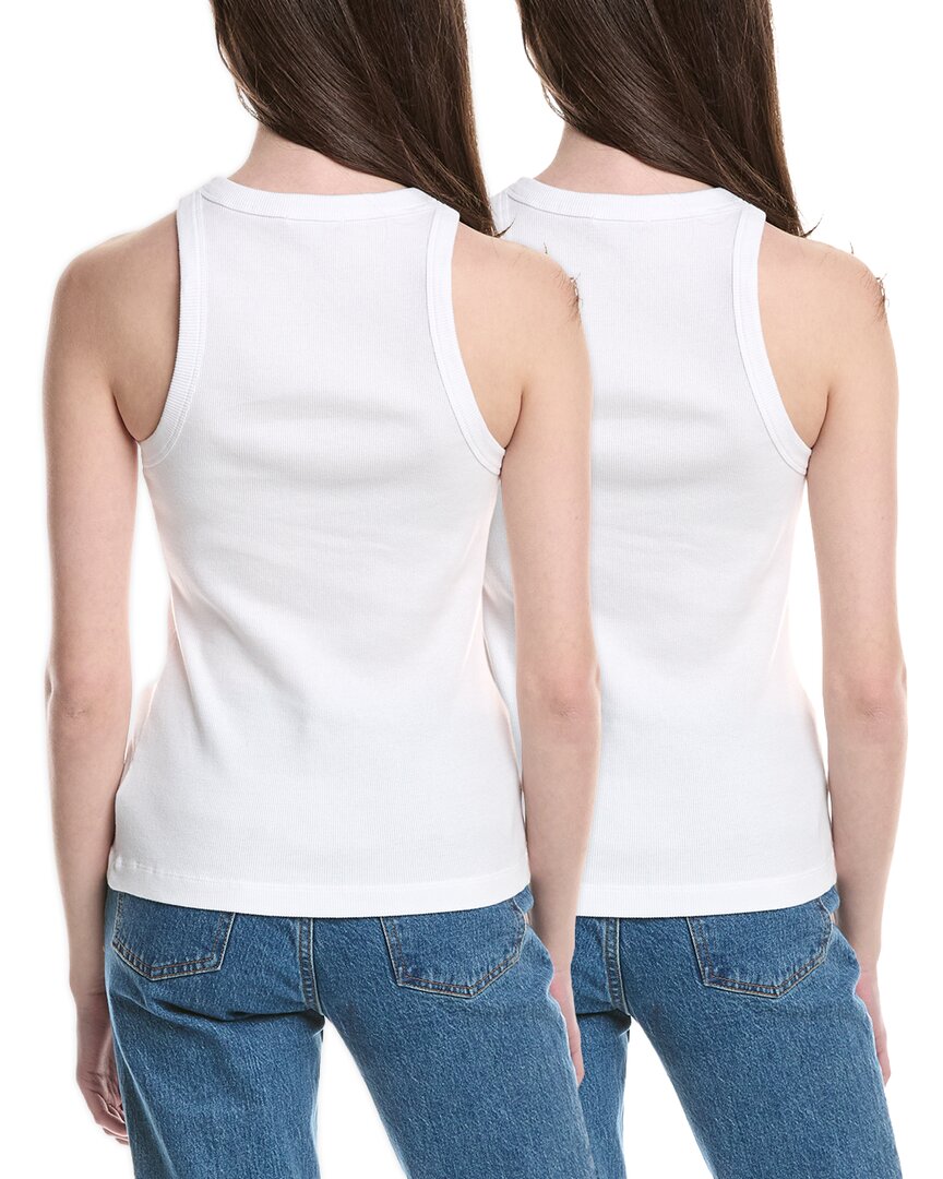 James Perse 2Pk Cutaway Rib Tank
