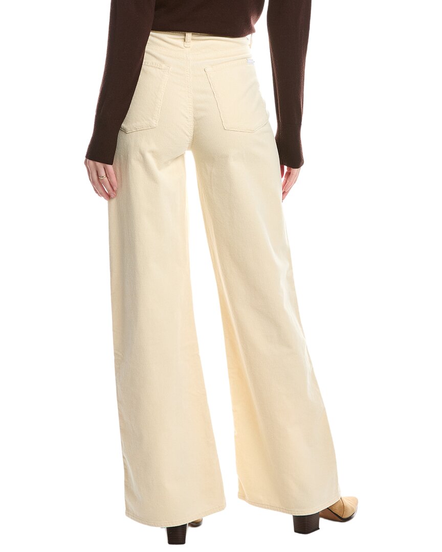 7 For All Mankind Ultra High-Rise Corduroy Eggshell Wide Jean