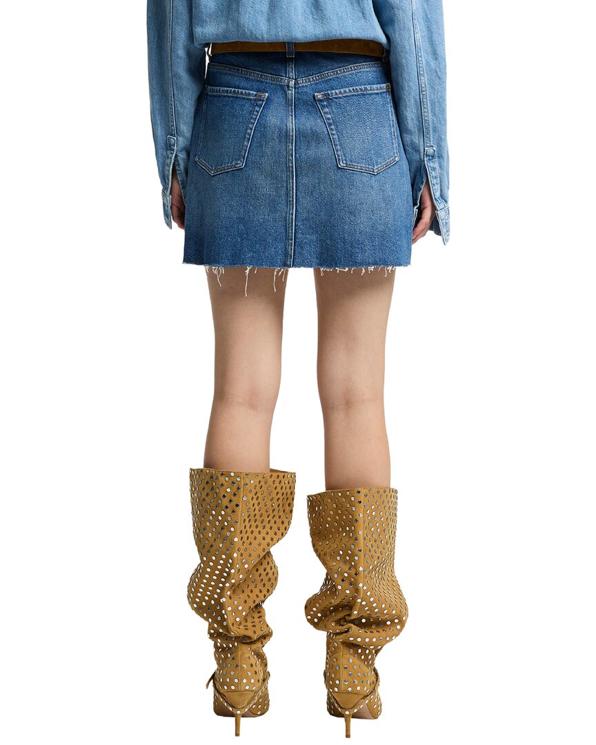 7 For All Mankind Mini Skirt Dress Linen-Blend Dress