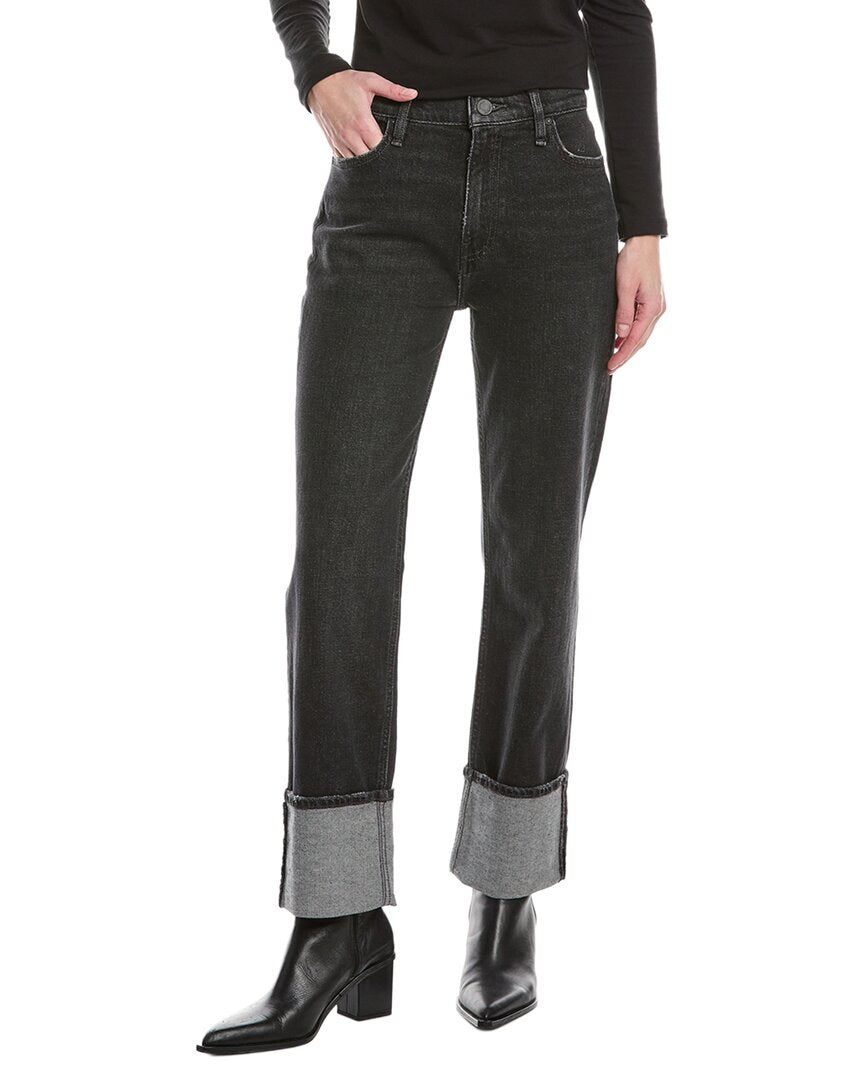 Hudson Jeans Remi High-Rise Washed Black Ankle Jean