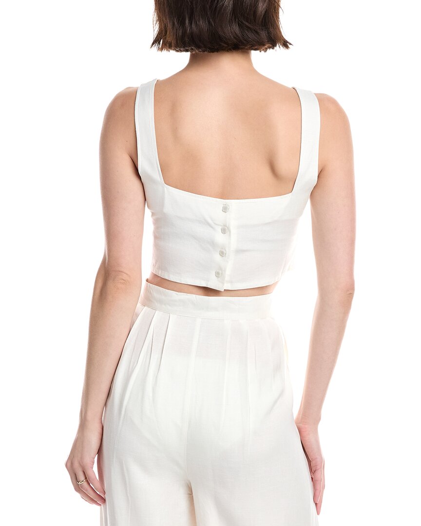 La Porte Loose Linen-Blend Tank