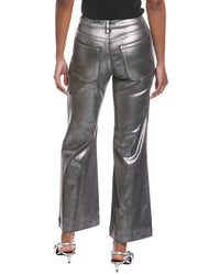 Ramy Brook Cropped Metallic Clifford Wide Leg Pant