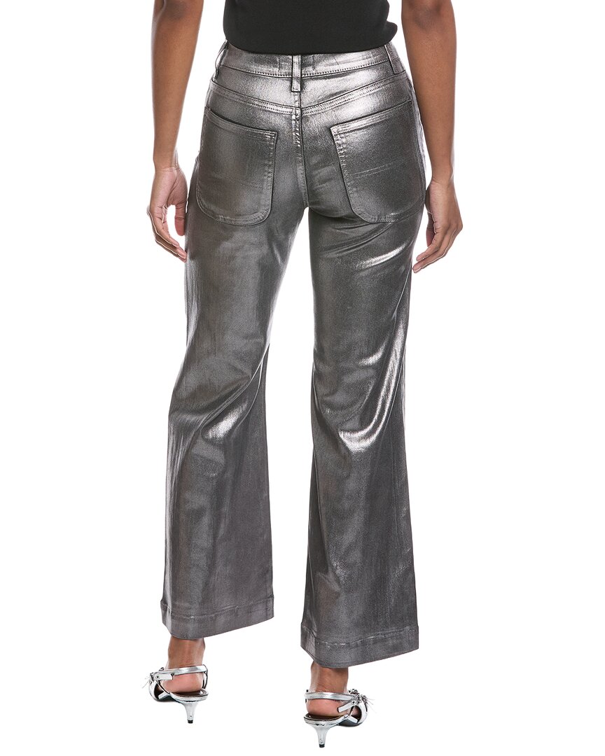 Ramy Brook Cropped Metallic Clifford Wide Leg Pant