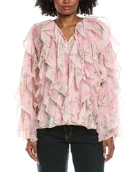 Colette Rose Ruffle Blouse